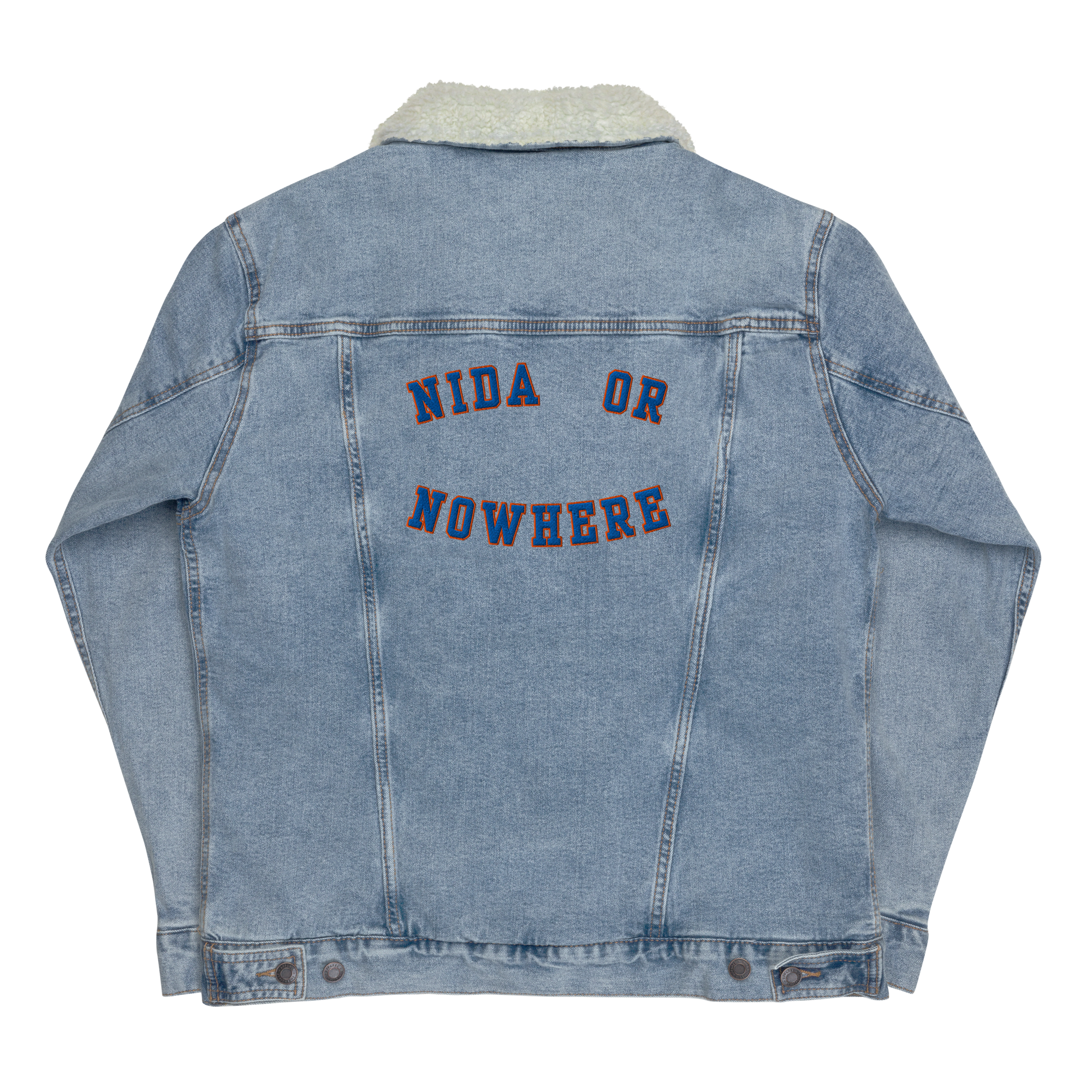 Nida or Nowhere | Blue Denim Sherpa Jacket