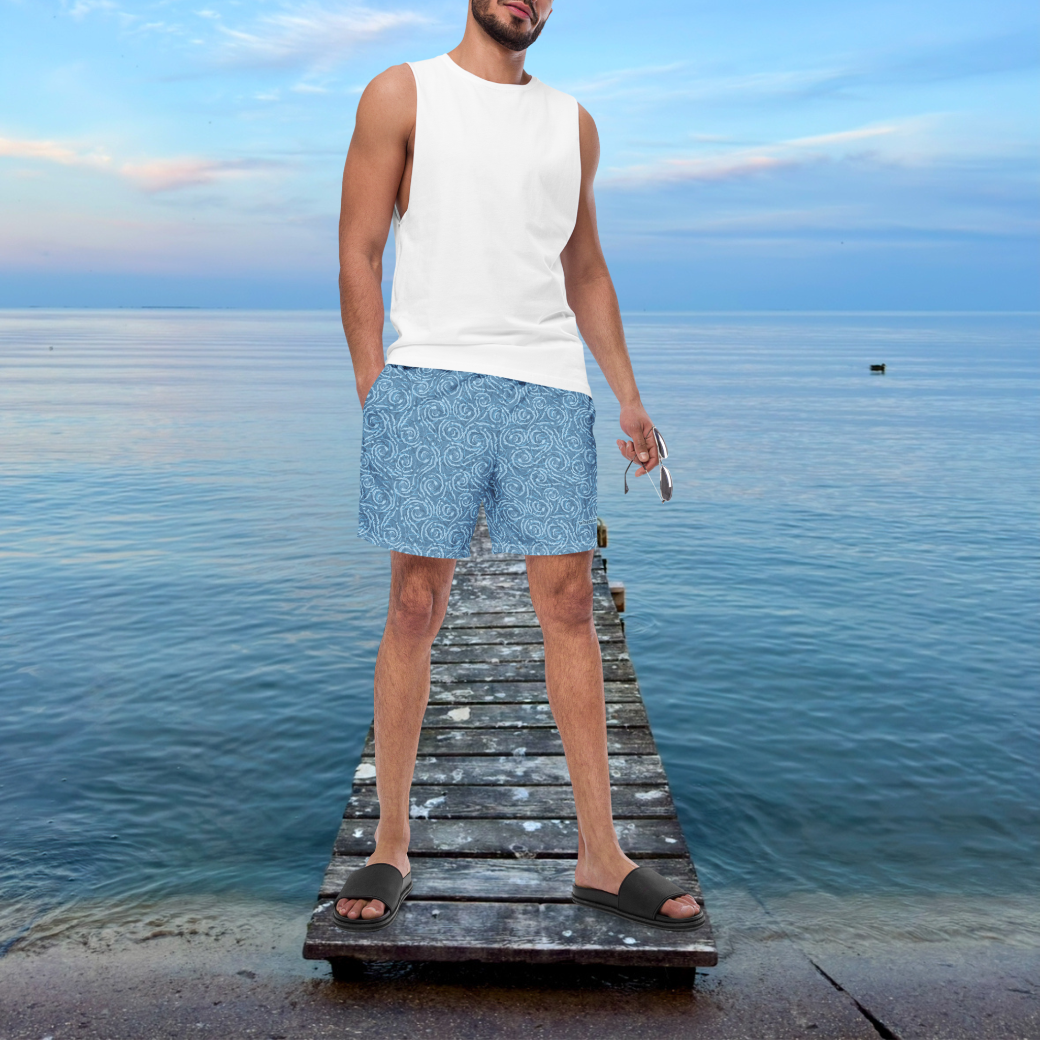 Nida Storm | Cerulean Blue Swim Shorts