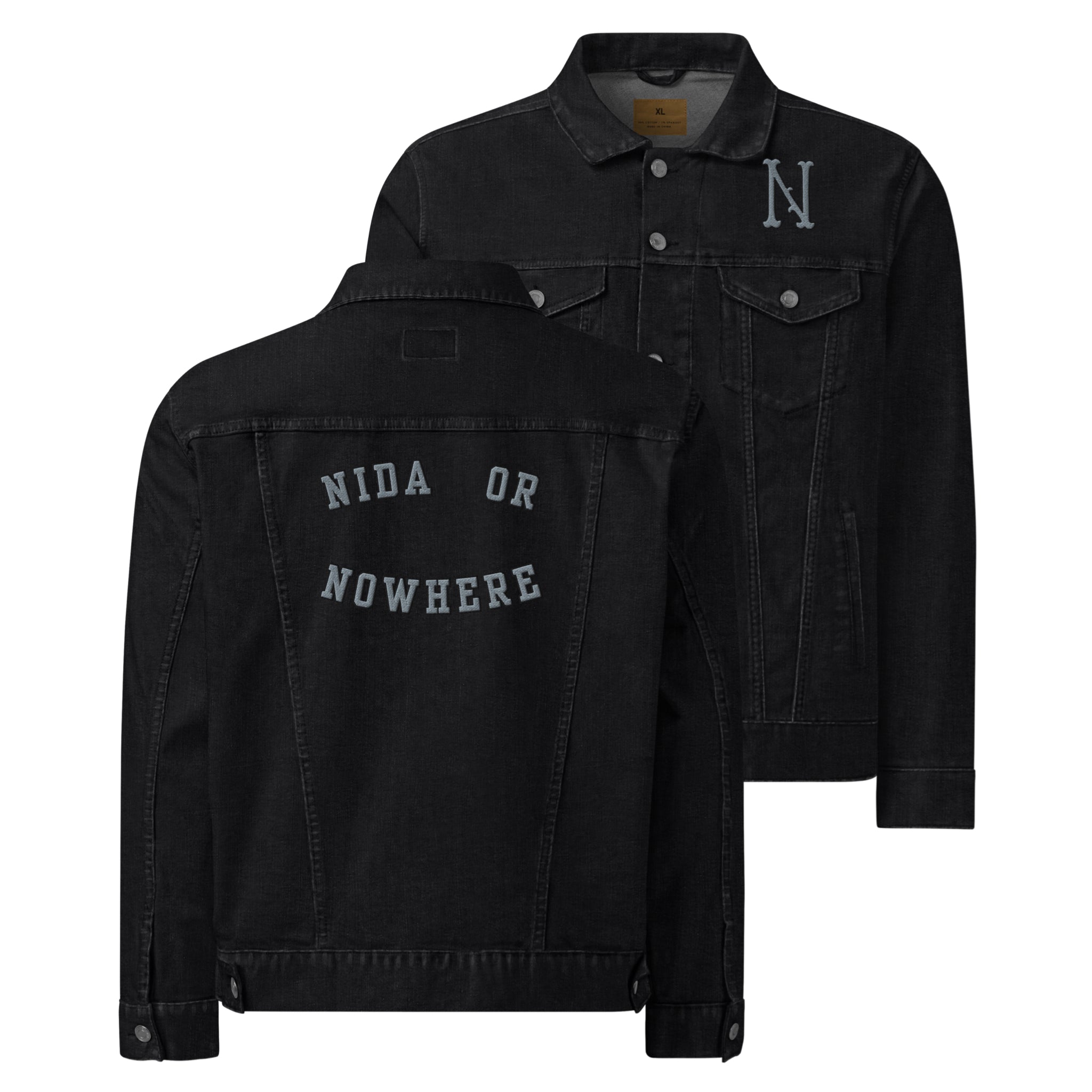 Nida or Nowhere | Black Denim Jacket