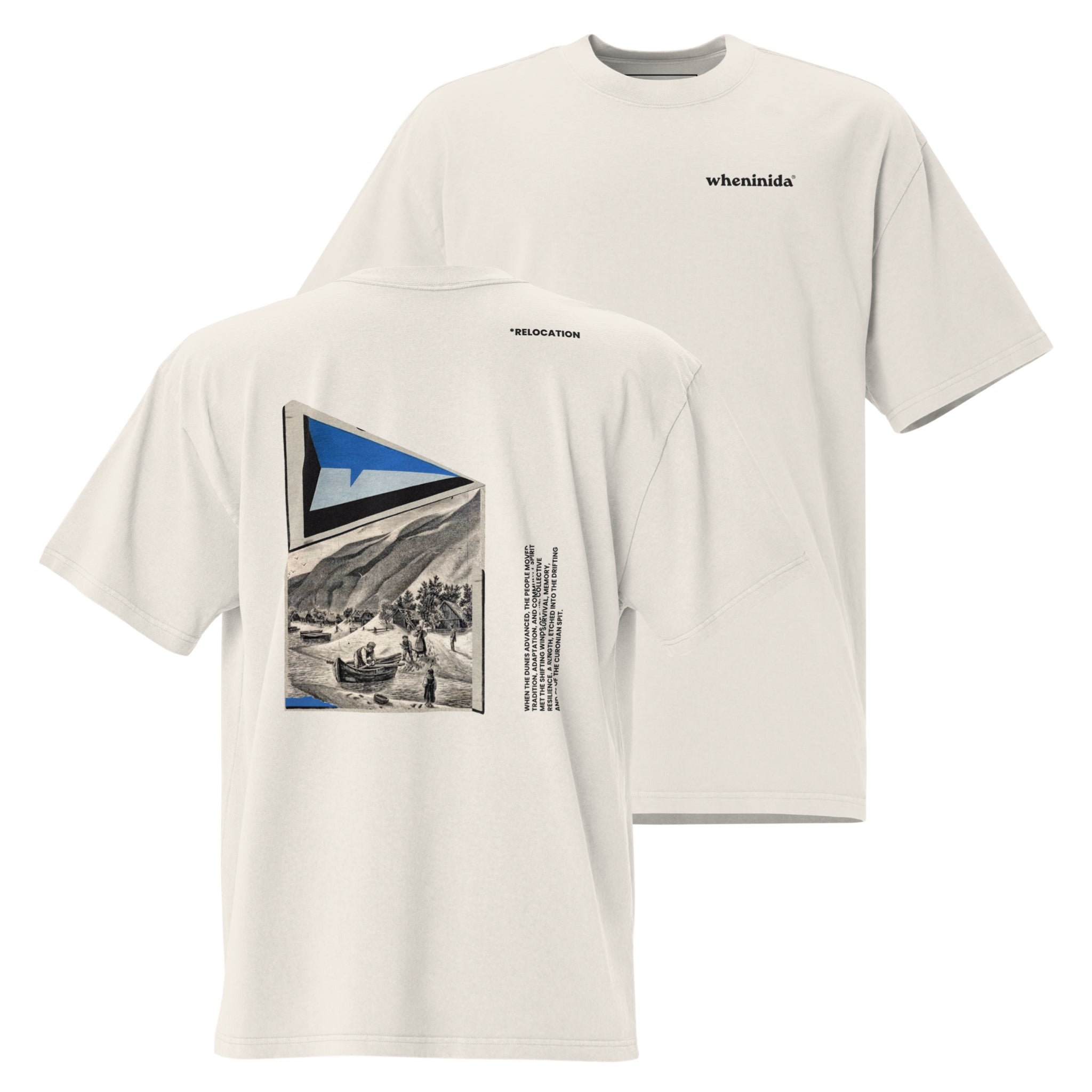 *Relocation | Off-White Oversized T-Shirt