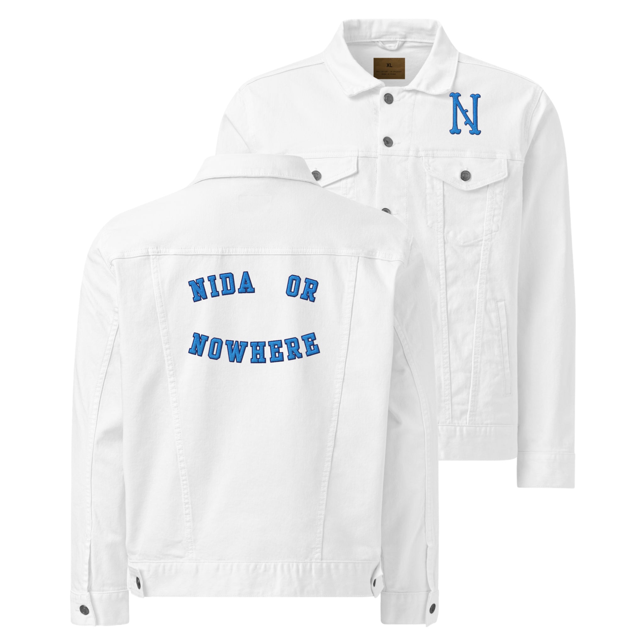 Nida or Nowhere | White Denim Jacket