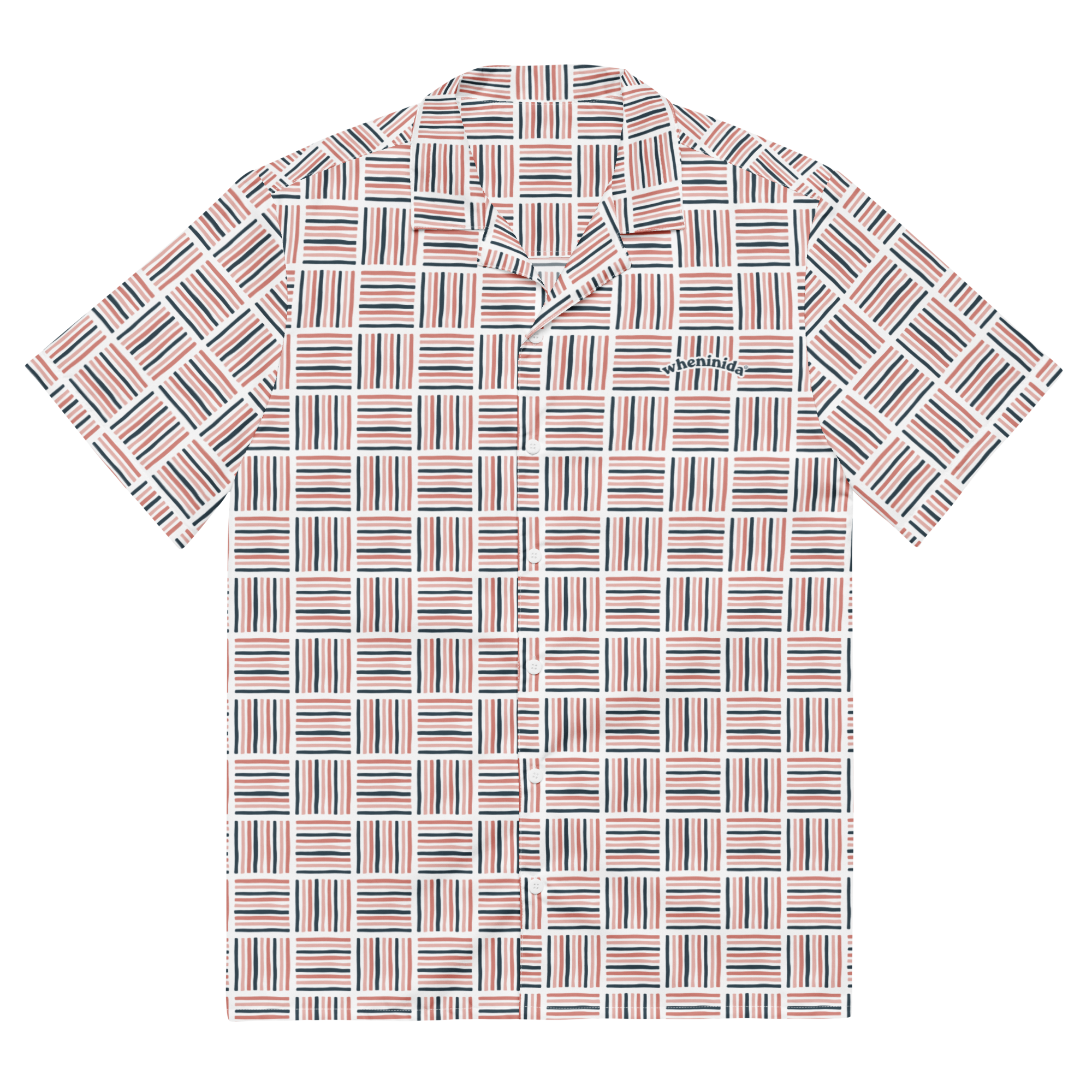 Nida Dusk | Coral Rouge Button Summer Shirt