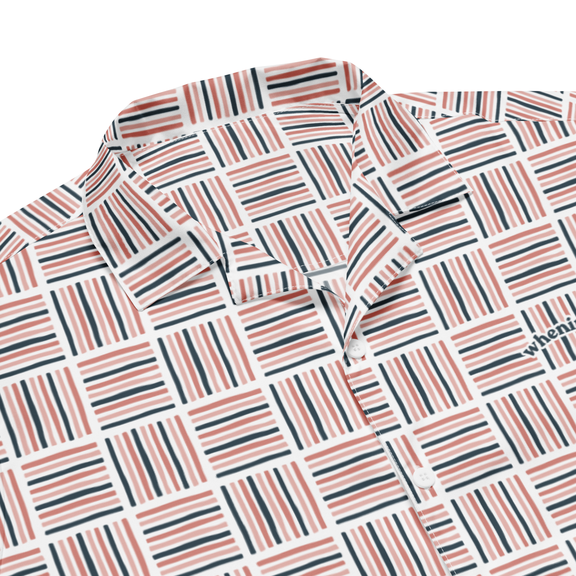 Nida Dusk | Coral Rouge Button Summer Shirt