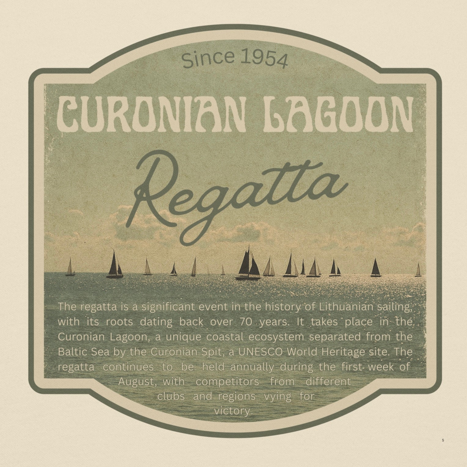 Curonian Lagoon Regatta | Hoodie | wheninida