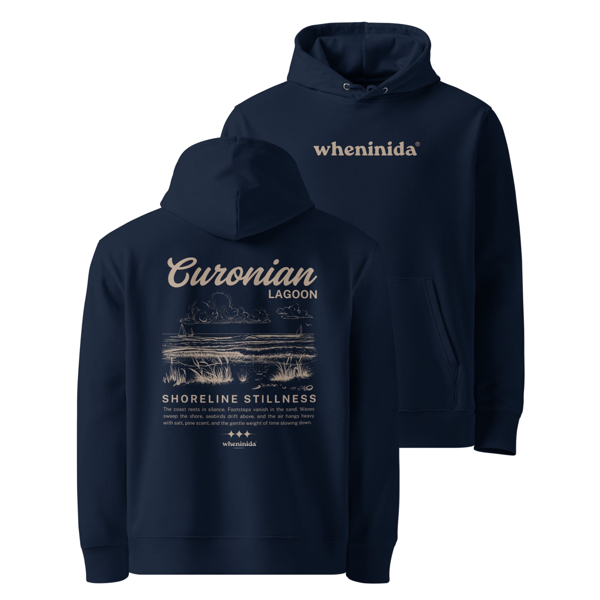 Nida Curonian Lagoon hoodie