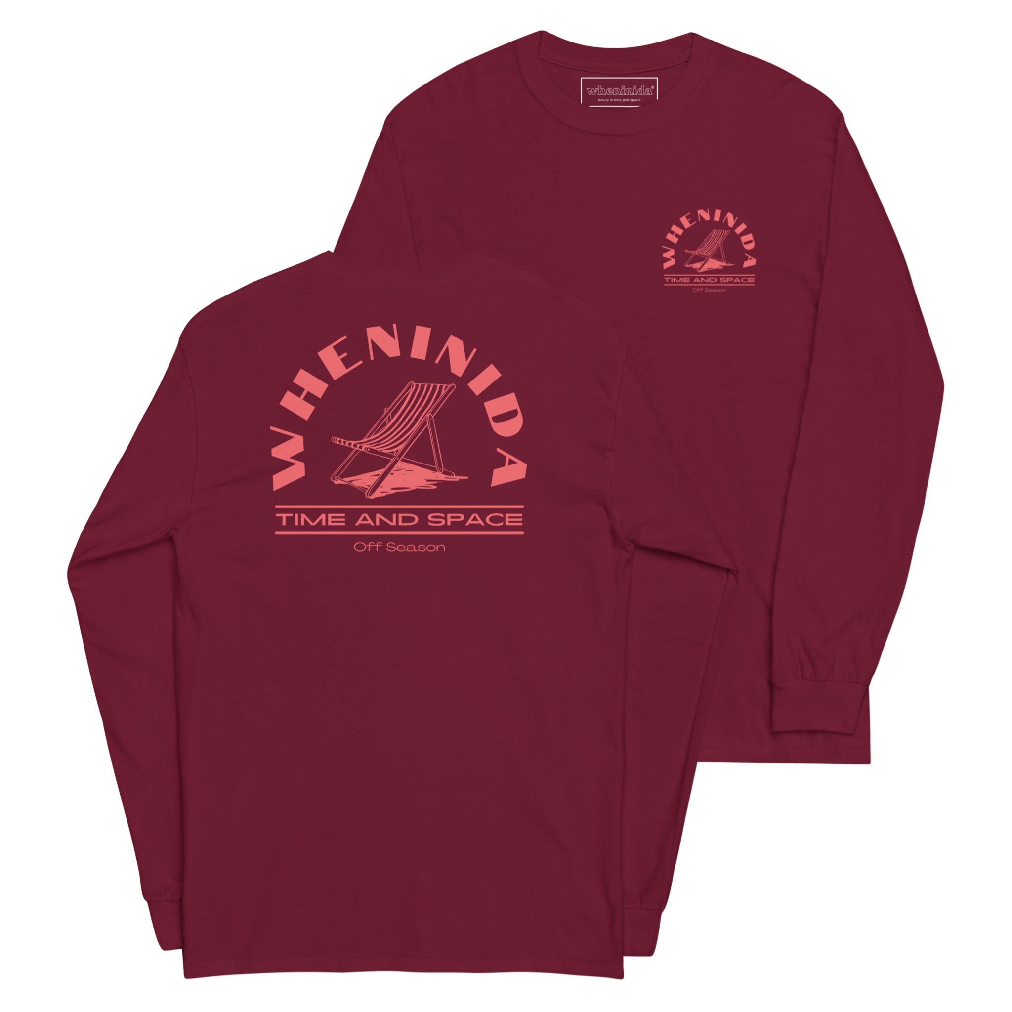 Off Season | Wine Red Long Sleeve Shirt