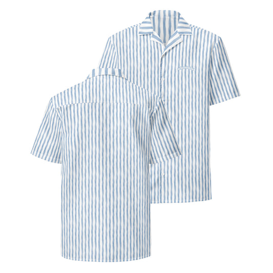 Nida Flow | Striped Blue Button Summer Shirt