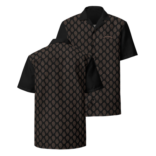 Nida Pine-Cone | Paisley Black Button Summer Shirt