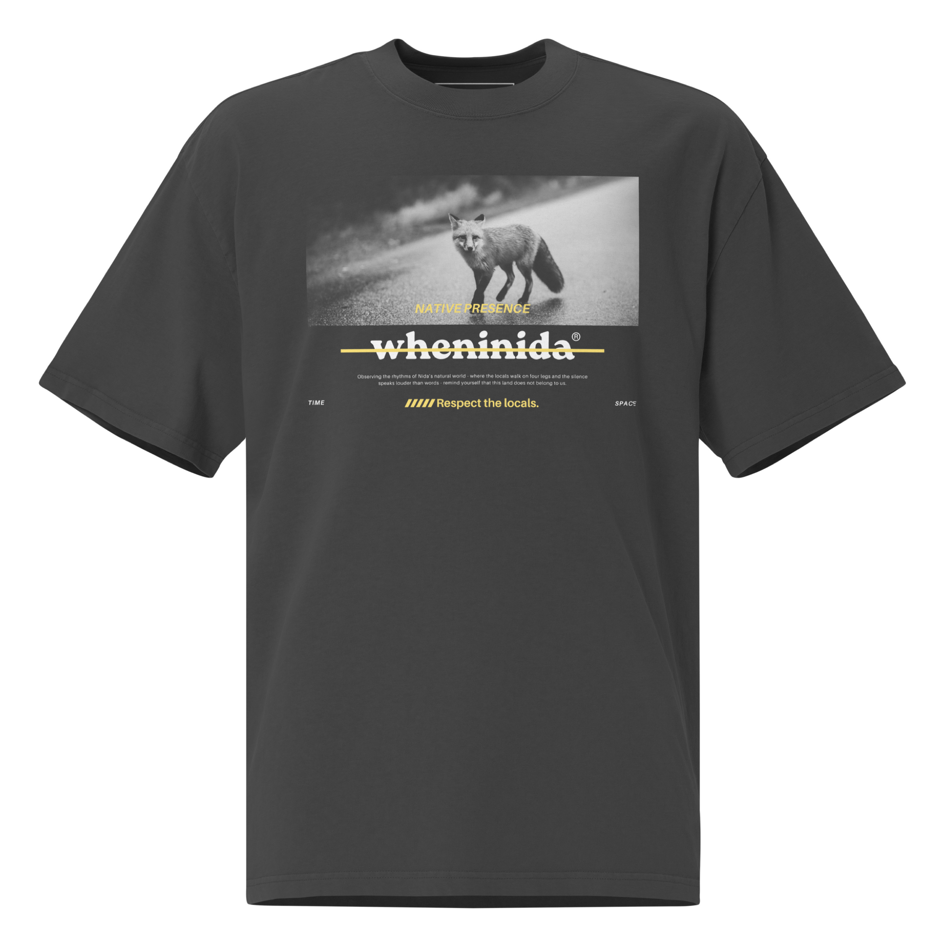 Nida Fox | Respect the Locals | T-Shirt | wheninida