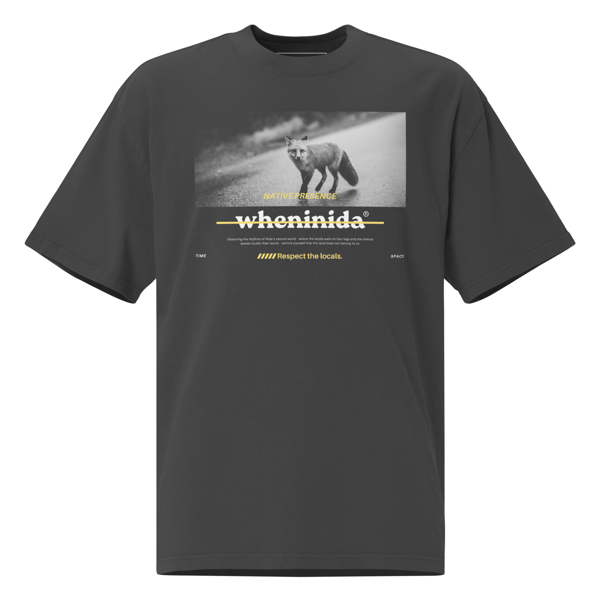 Nida Fox | Respect the Locals | T-Shirt | wheninida