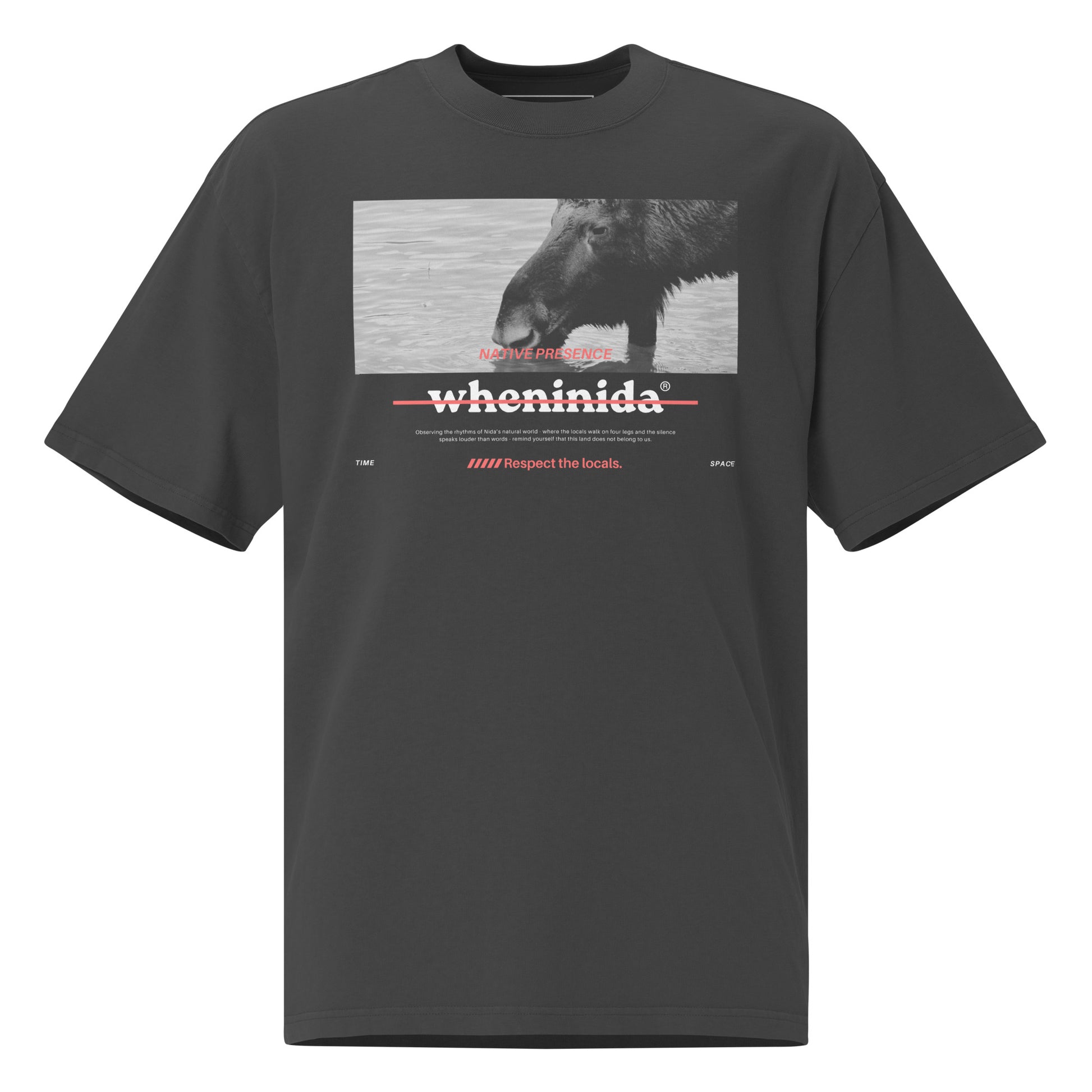 Nida Moose | Respect the Locals | T-Shirt | wheninida