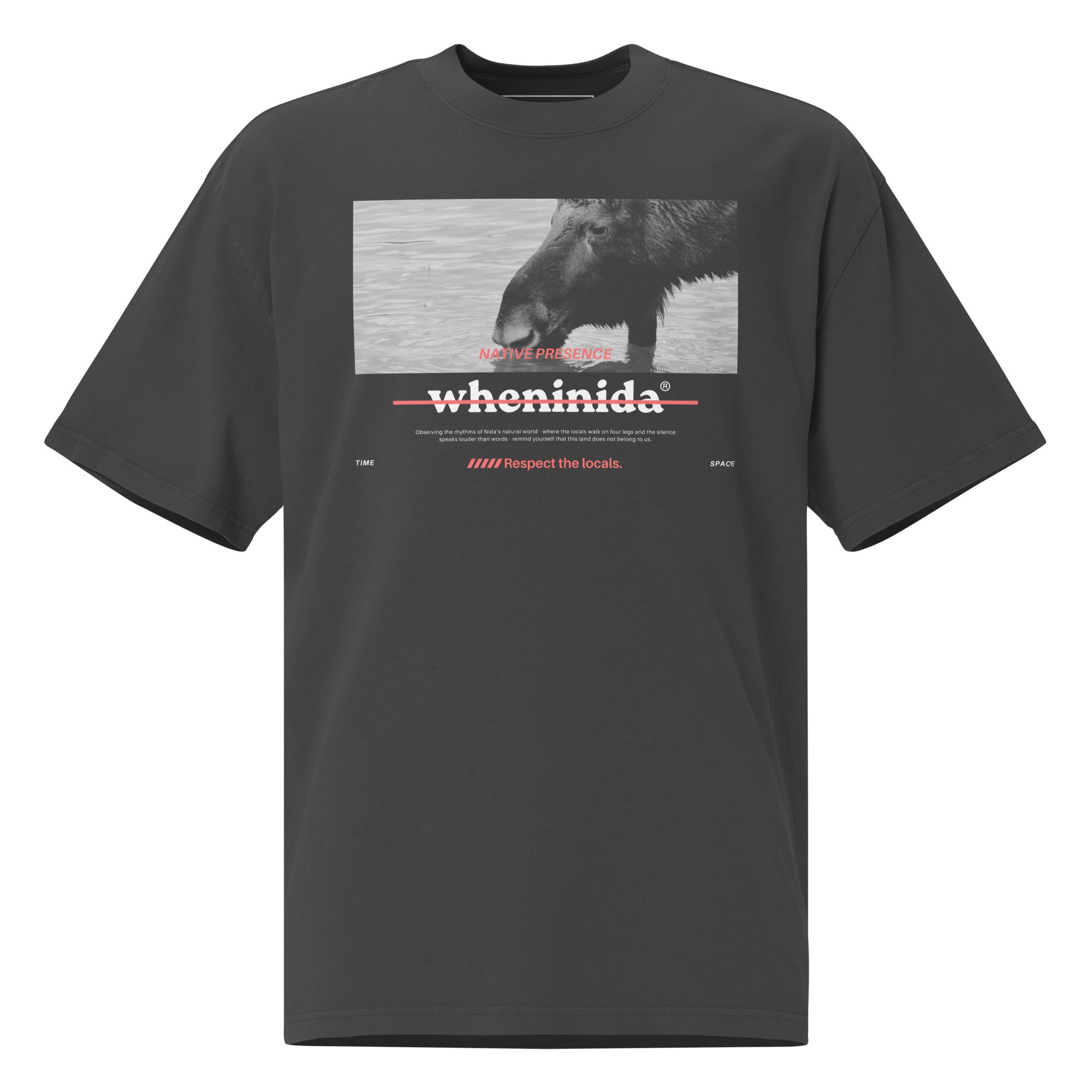 Nida Moose | Respect the Locals | T-Shirt | wheninida